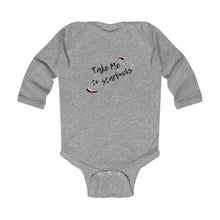 Load image into Gallery viewer, Take Me to Starbucks Infant Long Sleeve Bodysuit
